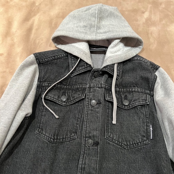 THE HUNDREDS JEAN AND GREY HOODIE JACKET COMBINED - Picture 3 of 5